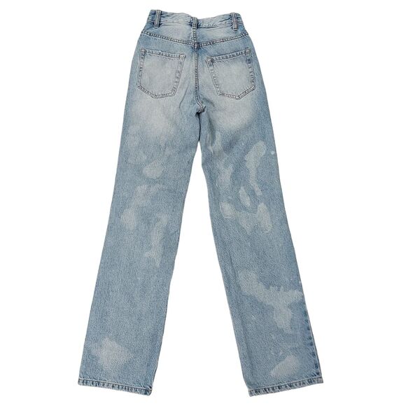 Pacsun 90's Boyfriend Jeans Womens 22 Blue Y2K Cotton Distressed Premium Denim - Picture 2 of 12